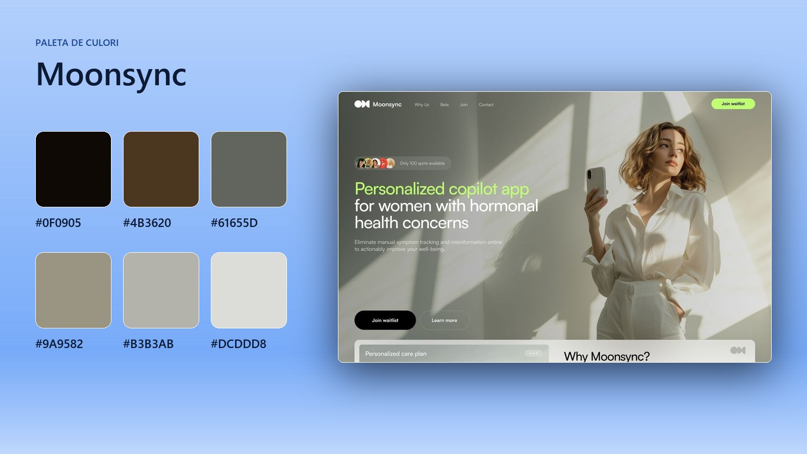Moonsync: paleta de culori