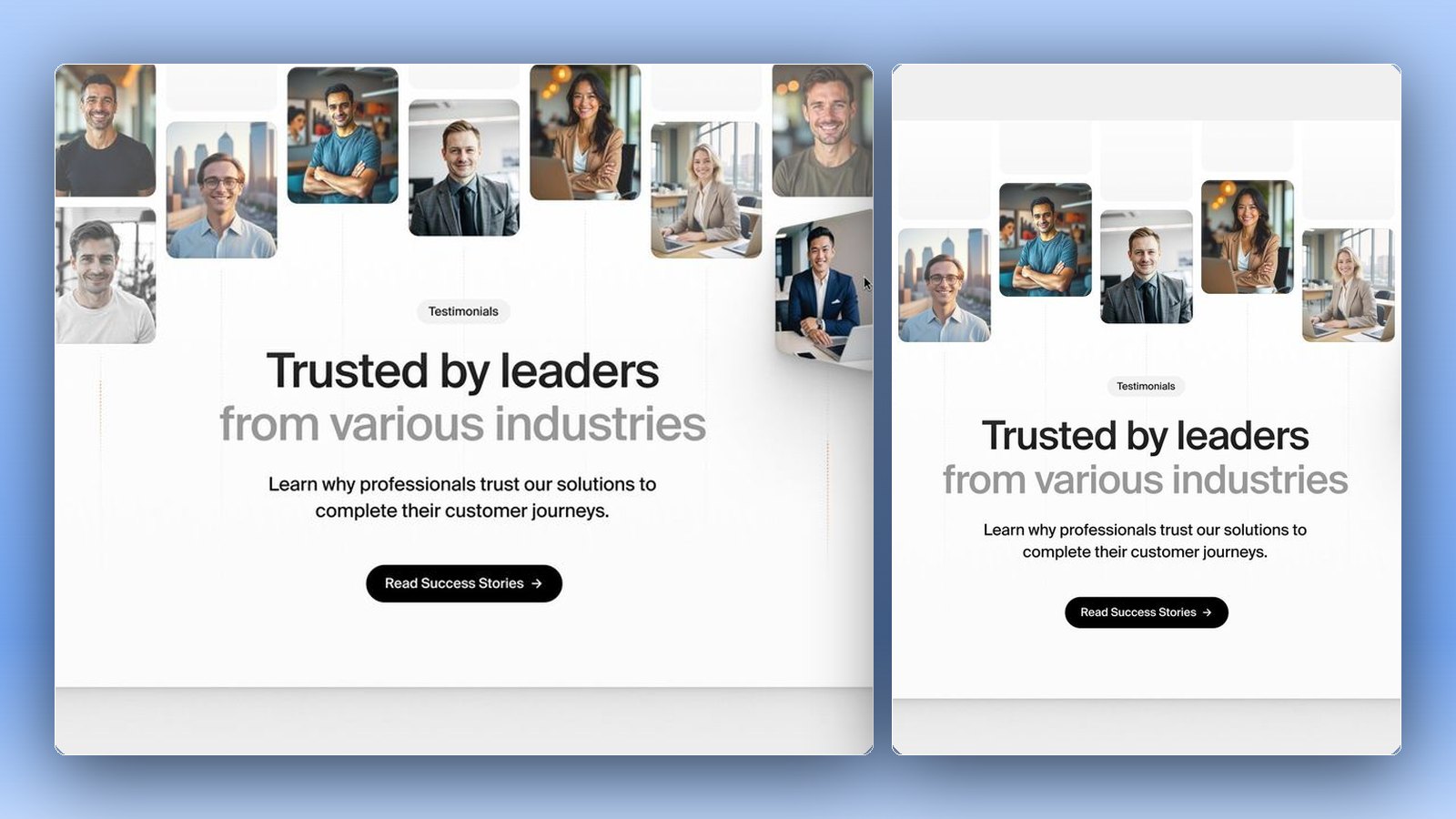 Success Stories: detalii de design