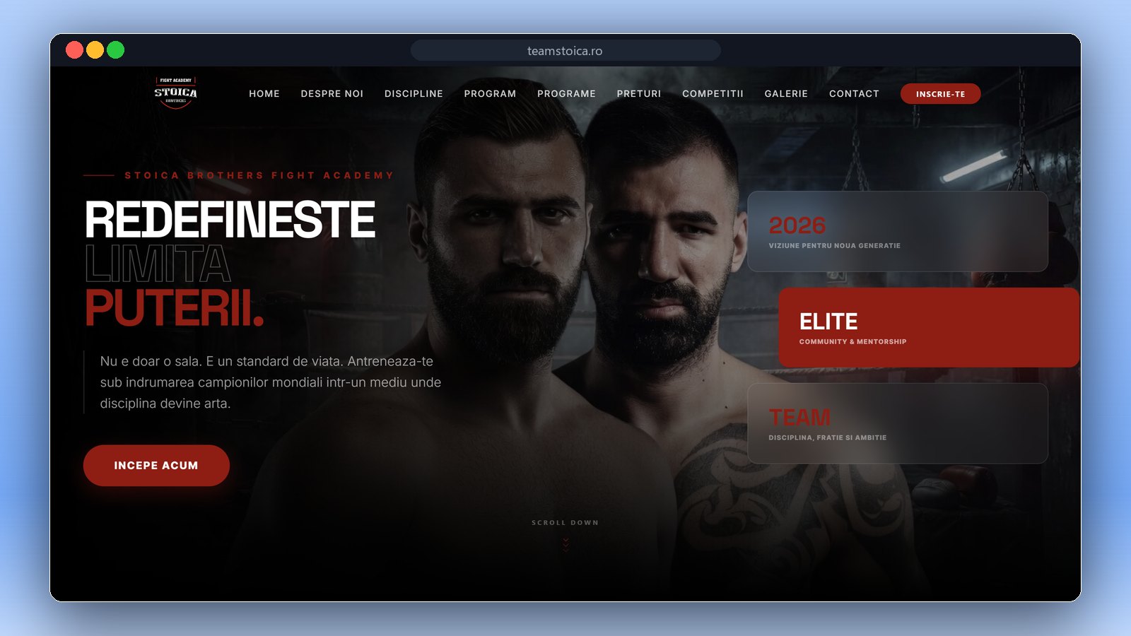 Team Stoica: prima pagină